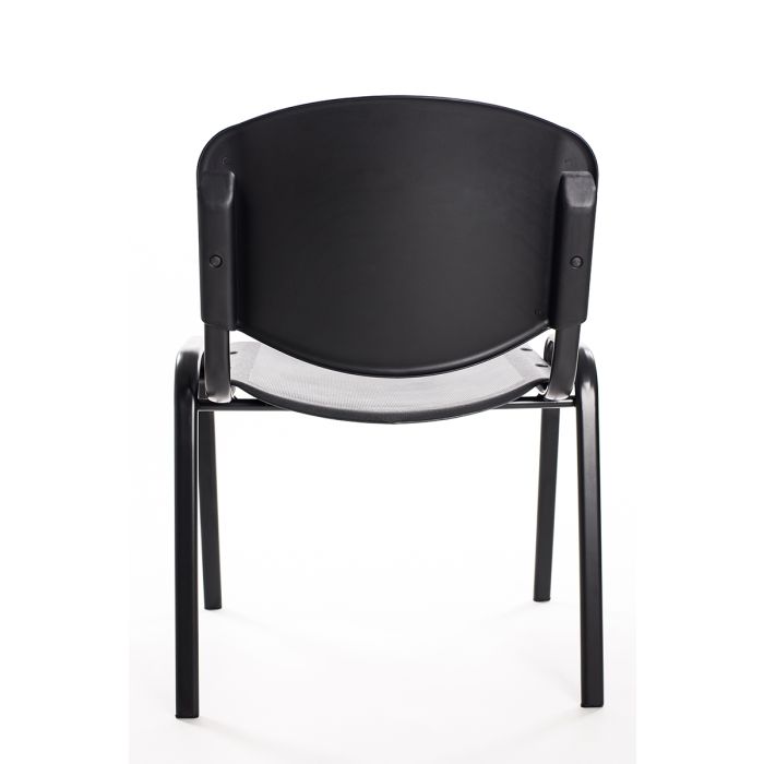 Set di 2 sedie per sala d'attesa versatili, Sedie impilabili da ufficio con  braccioli e ruote 59x57x81cm Nero - Costway