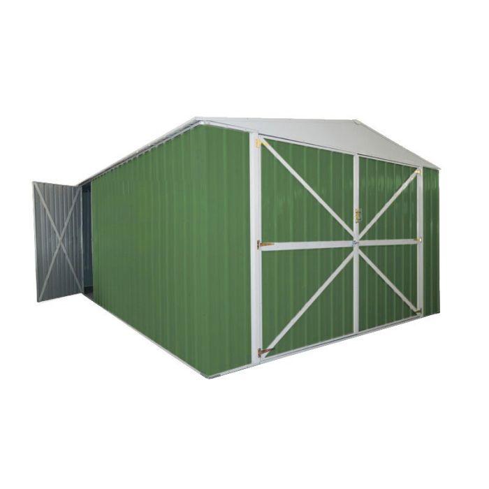 Garage auto box in acciaio 360x600x230 verde